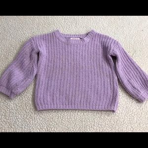 GB Girls Lavender Knit Pullover Sweater 
Size XS 4 / 5 
100% Polyester